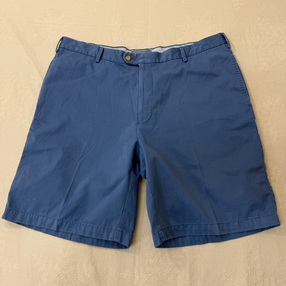 Peter Millar Shorts M 40 Blue Pima Cotton Chino Golf Preppy